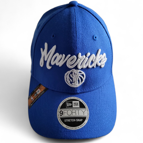 NWT DALLAS MAVERICKS 9Forty Embroidered Draft Series Snapback‎ Hat Royal Blue - Picture 7 of 9